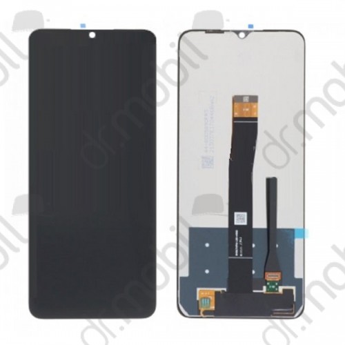 LCD kijelző Xiaomi Redmi 10C, Poco C40 (érintőpanel, átvezető fóliával) fekete